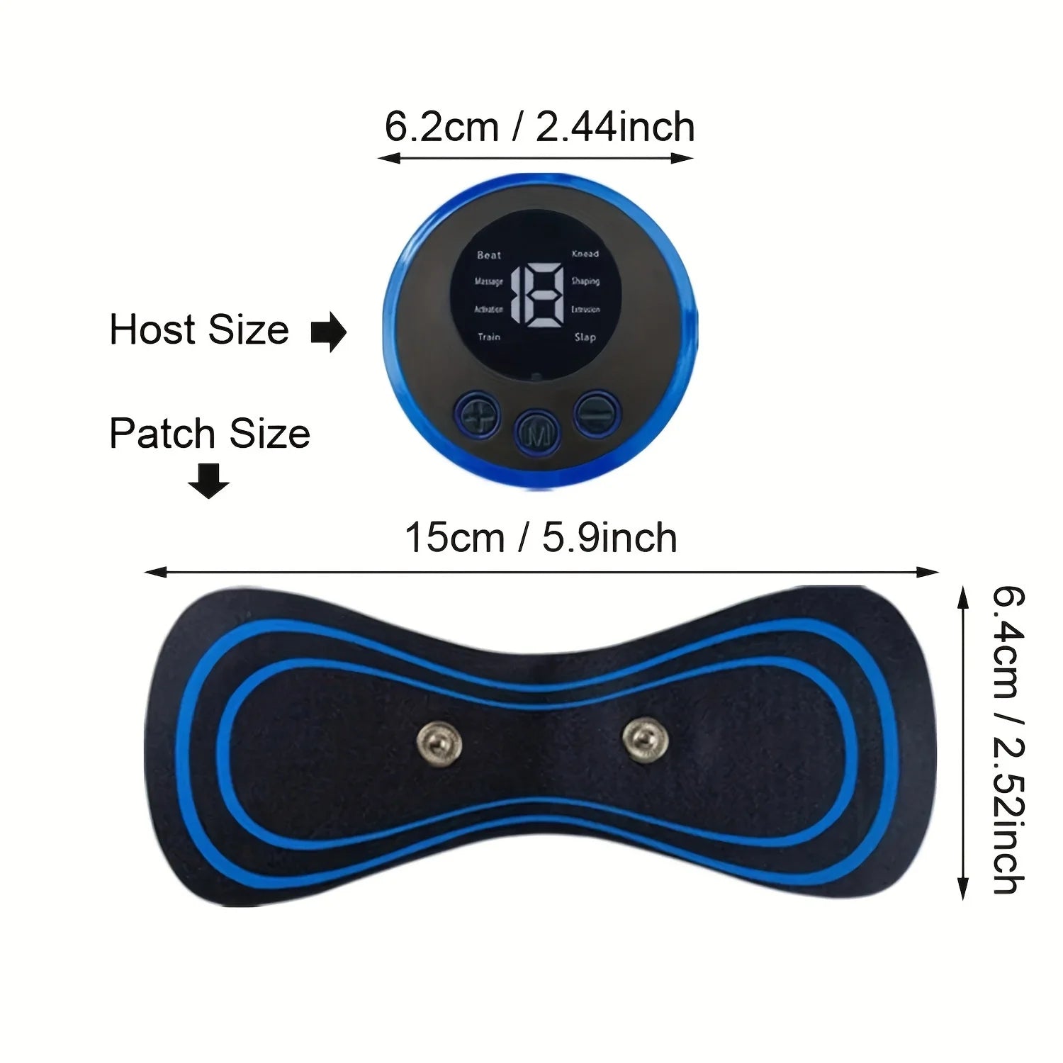 EMS neck massager in use