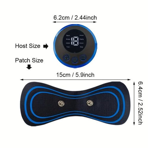 EMS neck massager in use